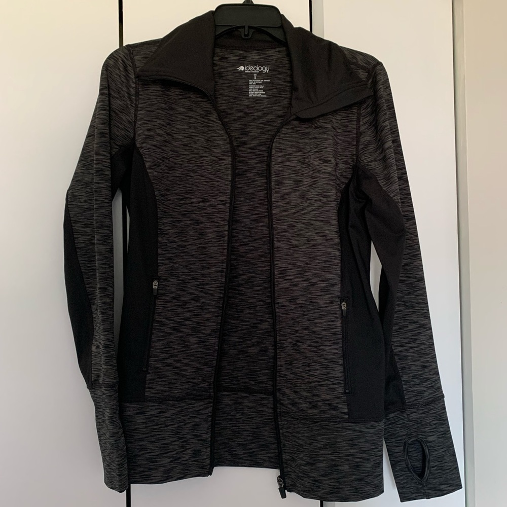 Black and Gray Activewear Jacket